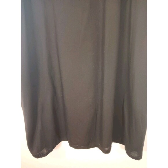 Belldini Los Angeles Black Embroidered Boho Tunic Dress Tassel Tie Rayon L/G - Picture 9 of 12